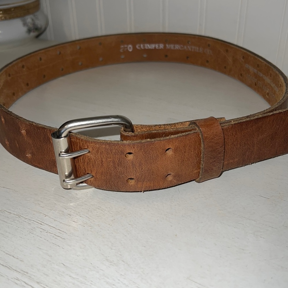 Quimper Mercantile co. Port Townsend WA Top Grain leather belt 32